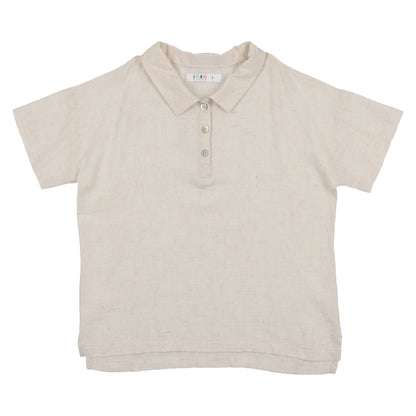 Coco Blanc Boys Linen Shirt & Short Outfit Set