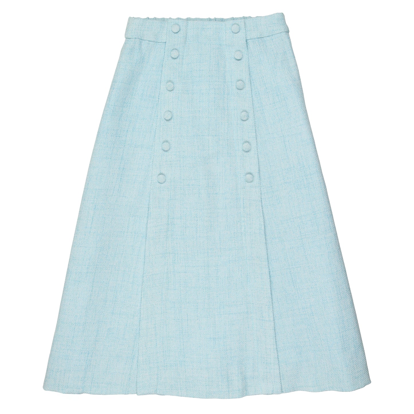 Coco Blanc Double Breasted Woven Skirt