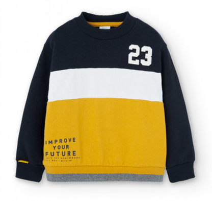 Boboli Crewneck Striped Sweater