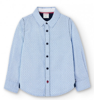 Boboli Boys Mini Dot Shirt w/ Elbow Patches