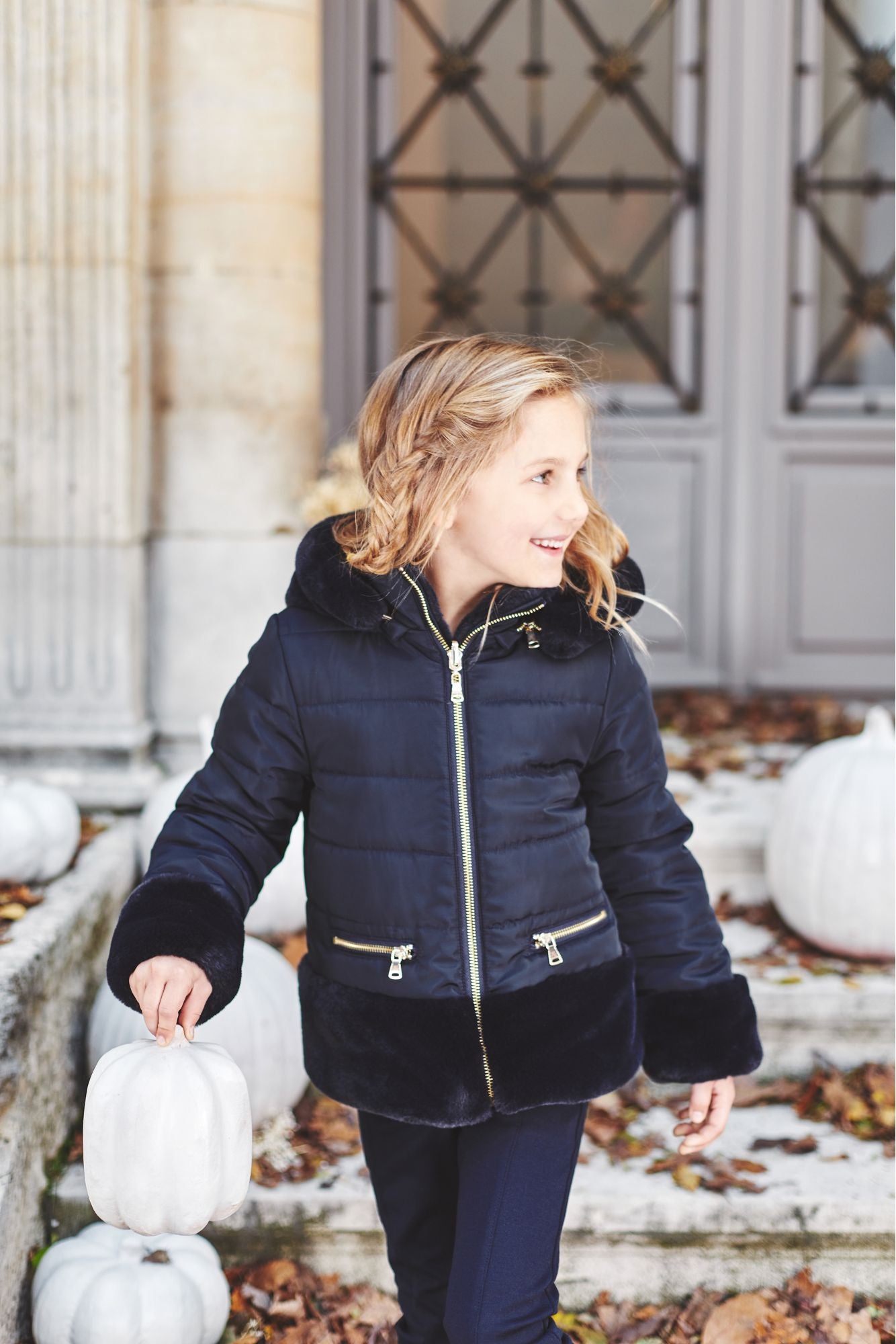 Tartine et Chocolat Reversible Puffer Jacket