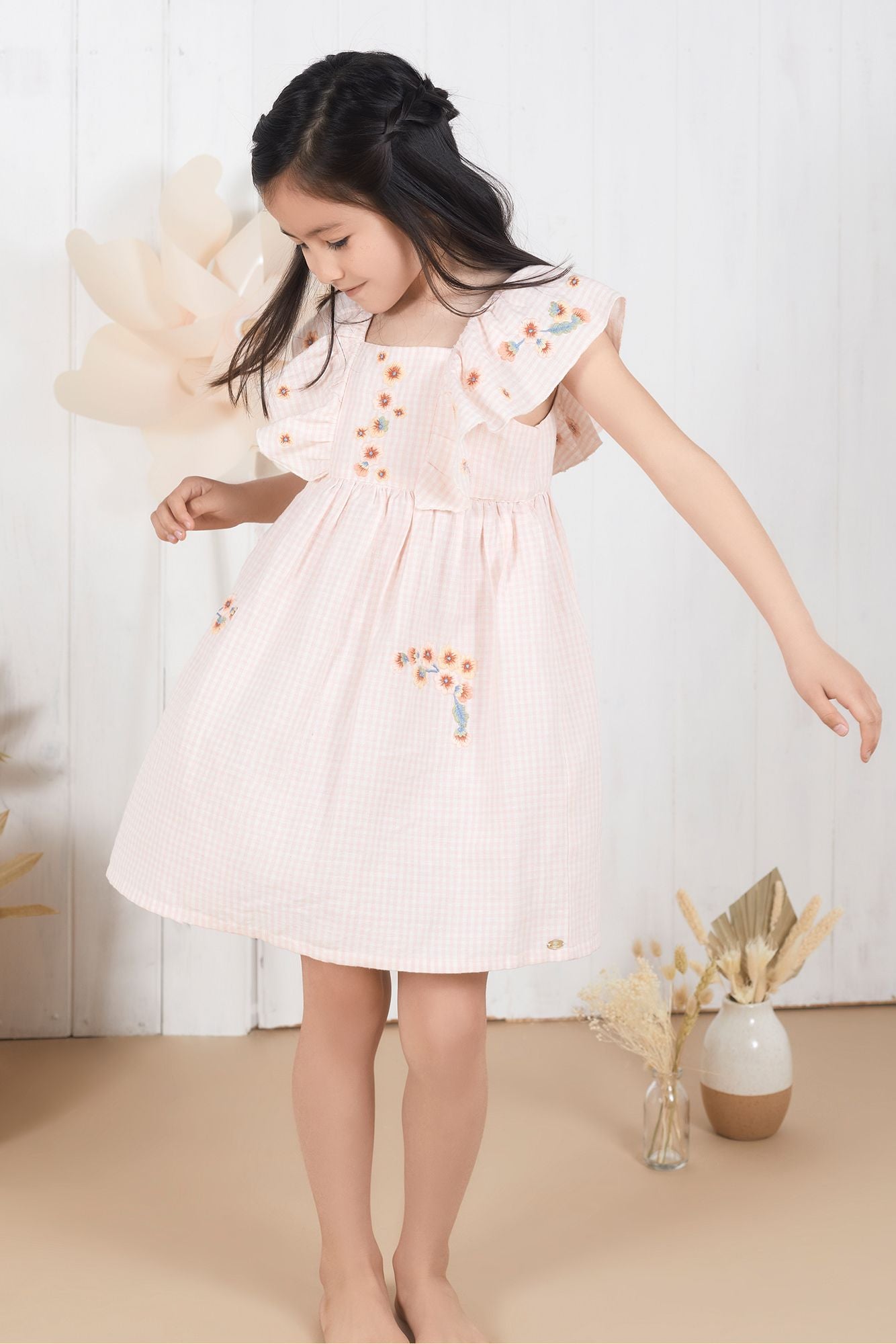 Tartine et Chocolat Micro Gingham Dress