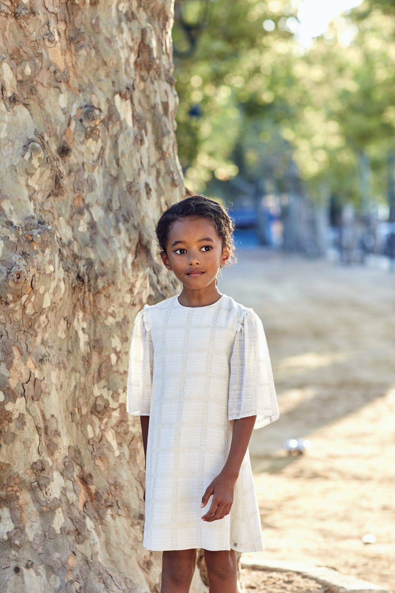 Tartine et Chocolat Metallic Dress