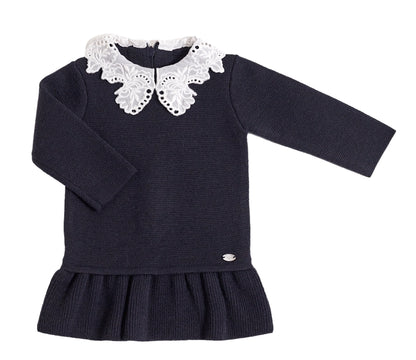 Tartine et Chocolat Lace Collar Dress