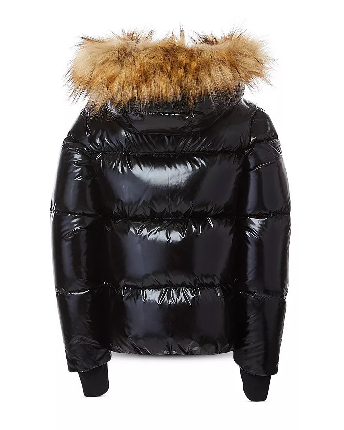 SAM. Outerwear Girls Elsa Down Jacket w/ Faux Fur Hood
