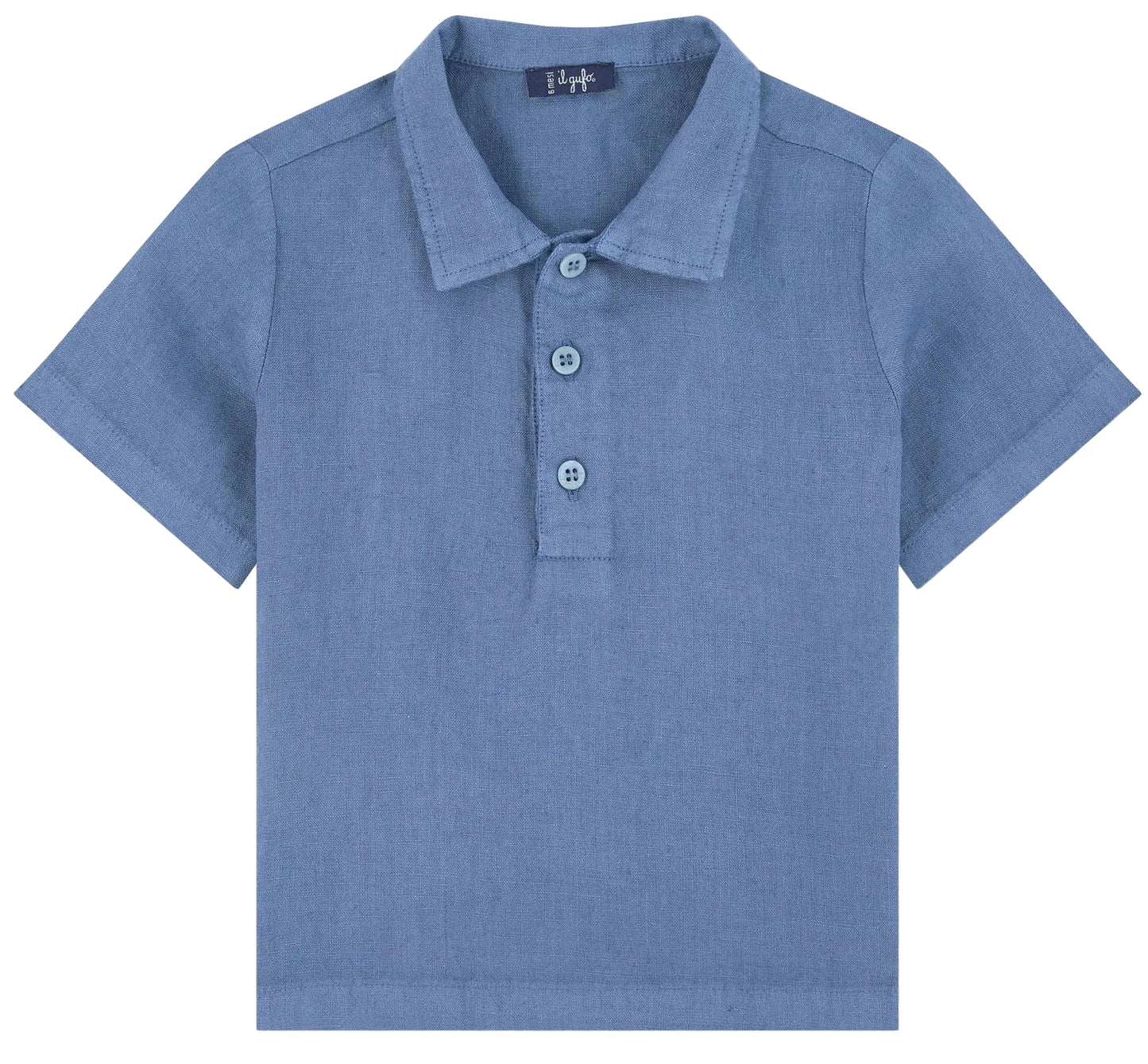 Il Gufo Linen Polo Shirt
