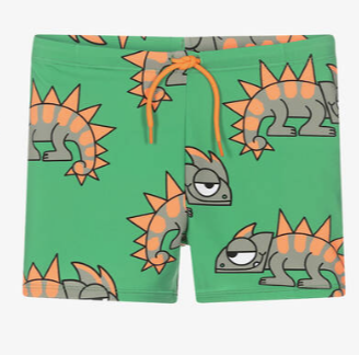 Stella McCartney Baby Boy Gecko Print Swim Bottom