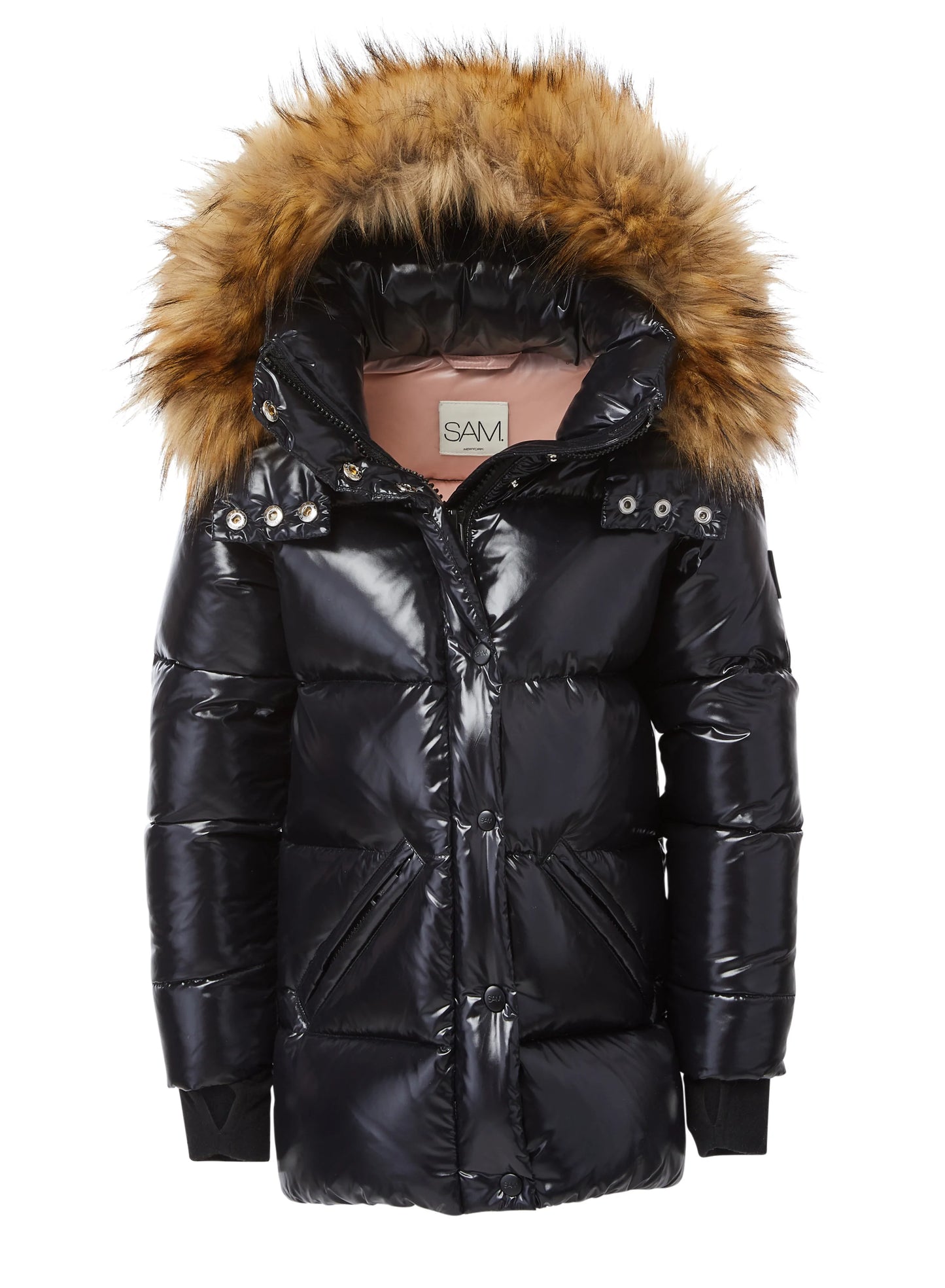 SAM. Outerwear Girls Zoe Jacket w/ Faux Fur Hood