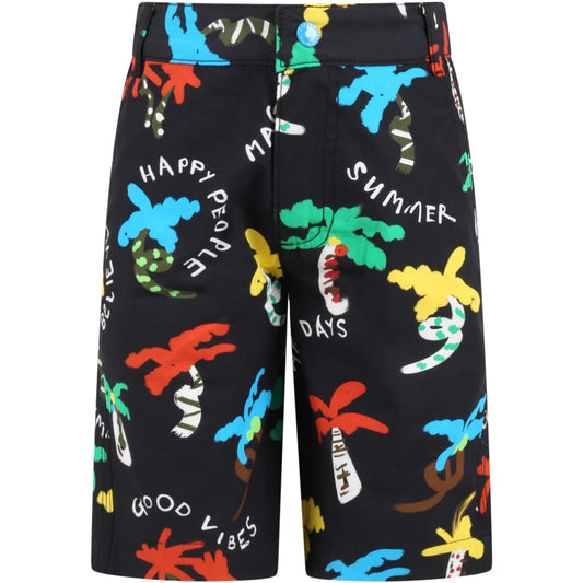 Stella McCartney Boys Good Vibes Palms Shorts