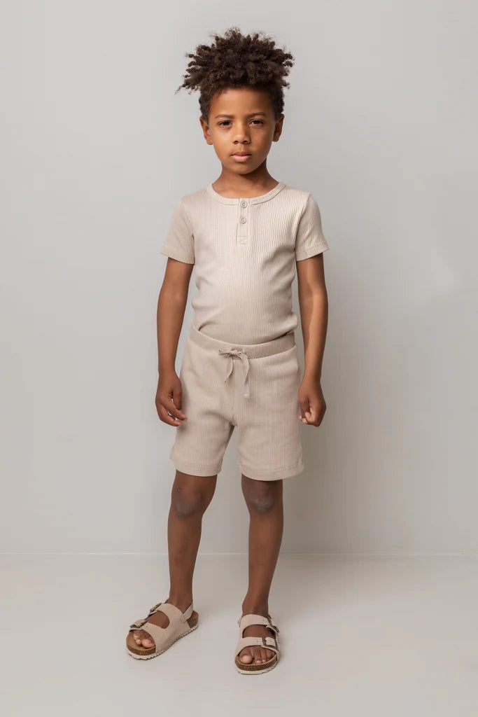 MarMar SS Henley Top & Shorts 2Pc Set