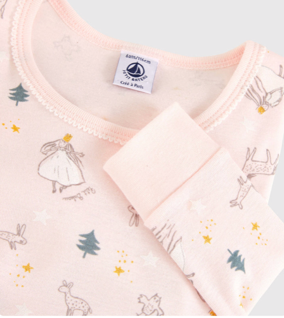 Petit Bateau Girls Tulle Ballerina Pajamas