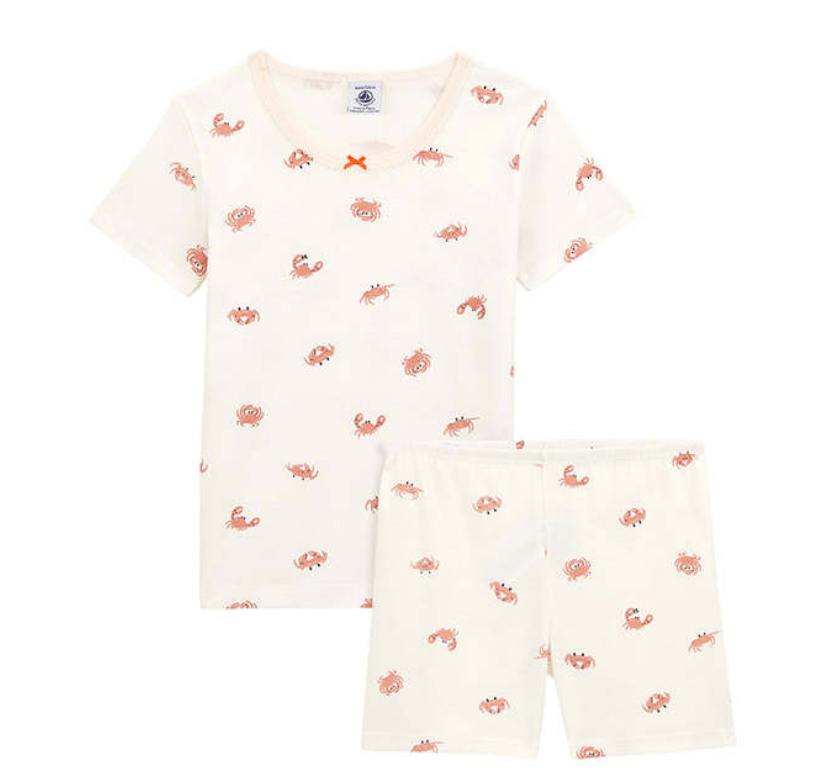 Petit Bateau Girls Crab Short PJ's