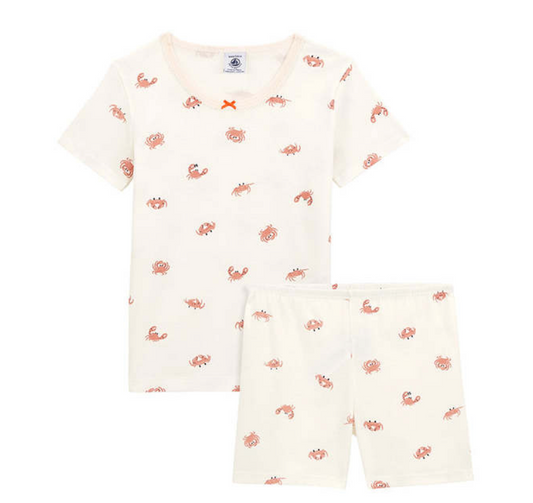Petit Bateau Girls Crab Short PJ's