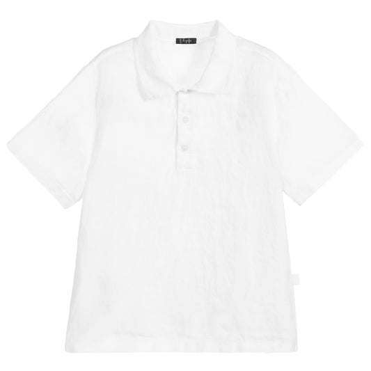 Il Gufo Short Sleeve Linen Shirt