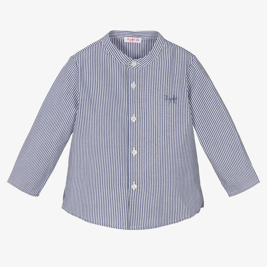 Il Gufo Baby Boy Striped LS Button Up Shirt