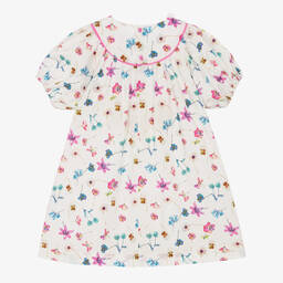 Il Gufo SS Bright Flowery Print Dress
