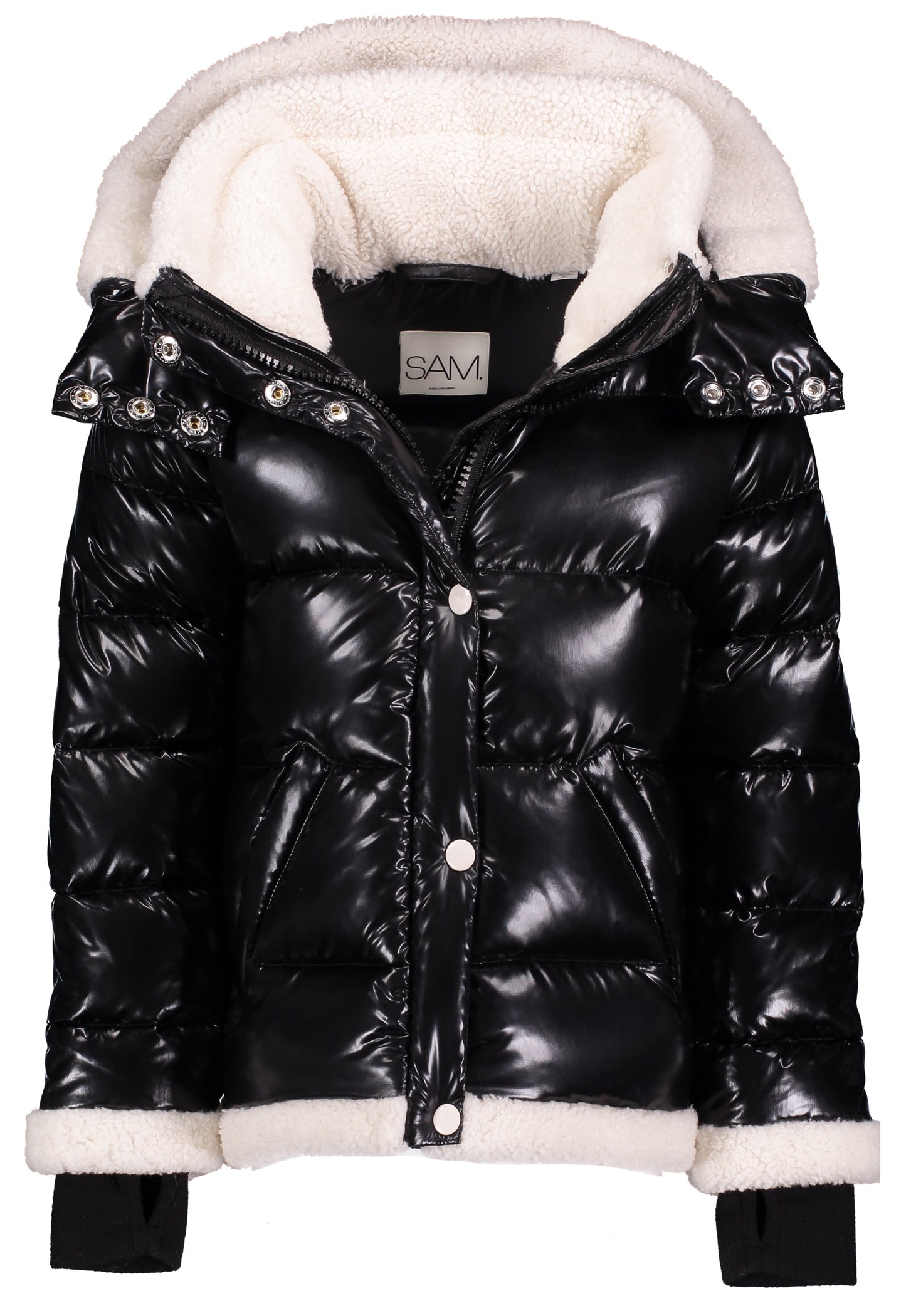 SAM. Outerwear Avery Patent Sherpa Jacket
