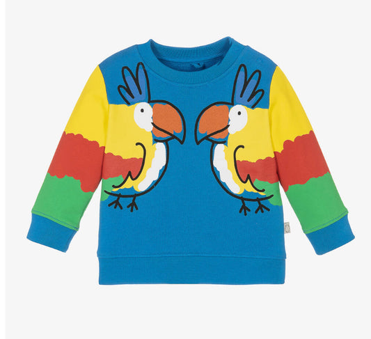 Stella McCartney Baby Boy Sweatshirt w/ Double Parrots Print