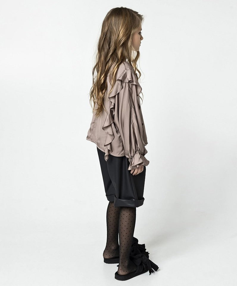 Unlabel Jog Ruffle Sleeve Top