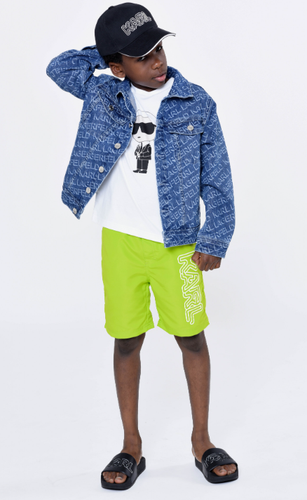 Karl Lagerfeld Boys Swim Shorts w Logo TuesdaysChild