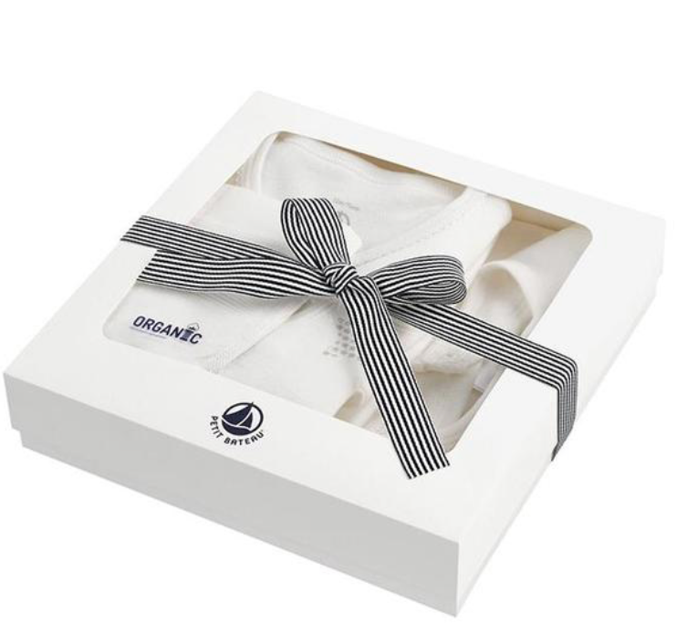 Petit Bateau Canova 4 PC Footie and Blanket Set