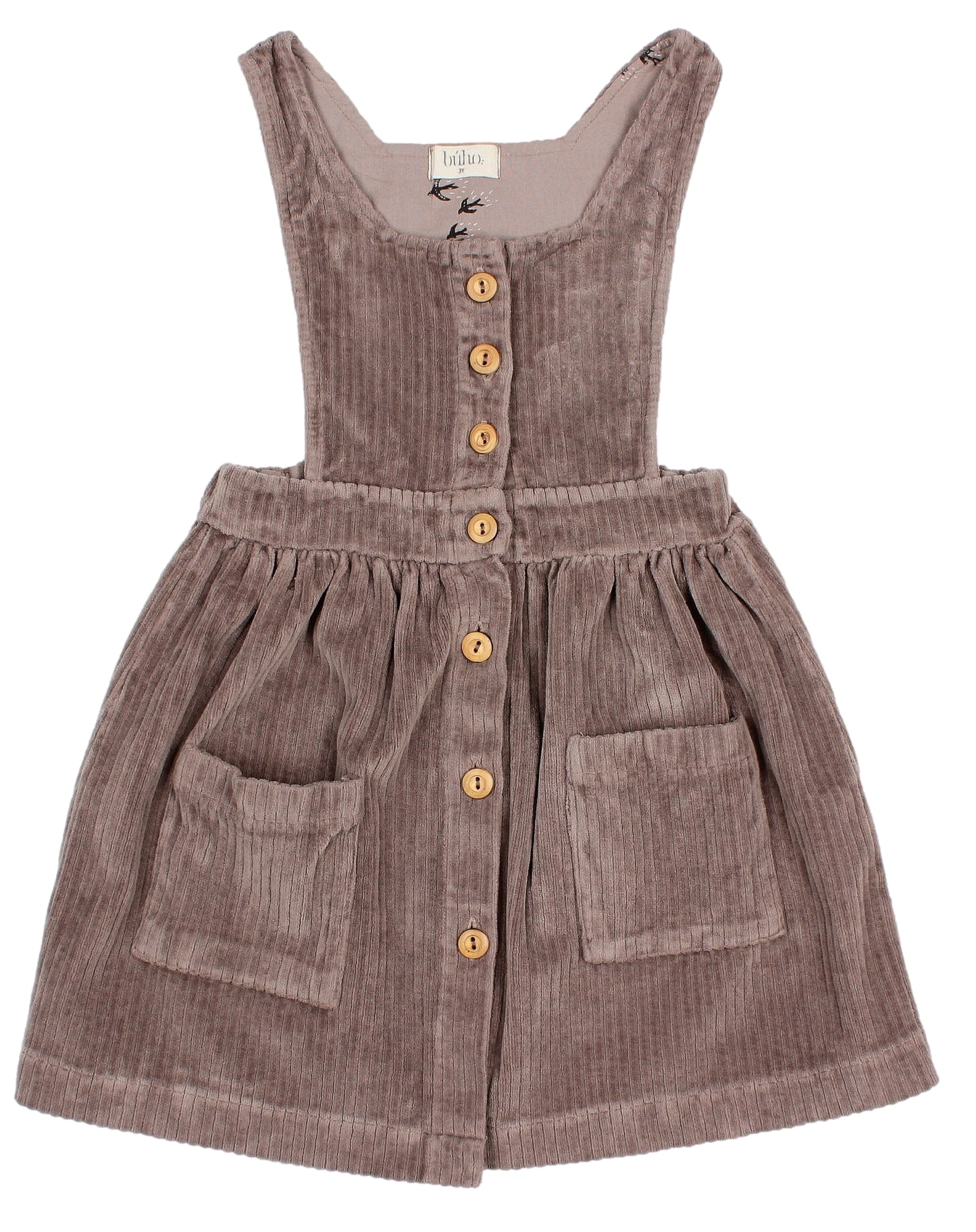 Buho Girls Knit Velour Dress