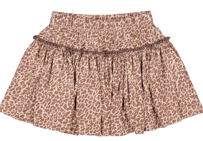 MarMar 2 Pc LS Leopard Top & Skirt Set