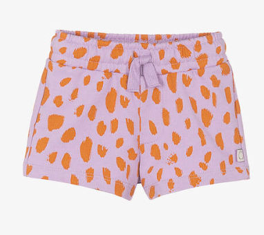 Stella McCartney Baby Girl Lion Print Tee & Lion Spots Shorts 2pc Set