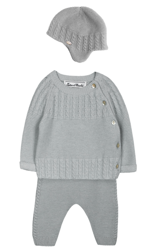 Tartine et Chocolat Baby Boy 3PC Outfit Set