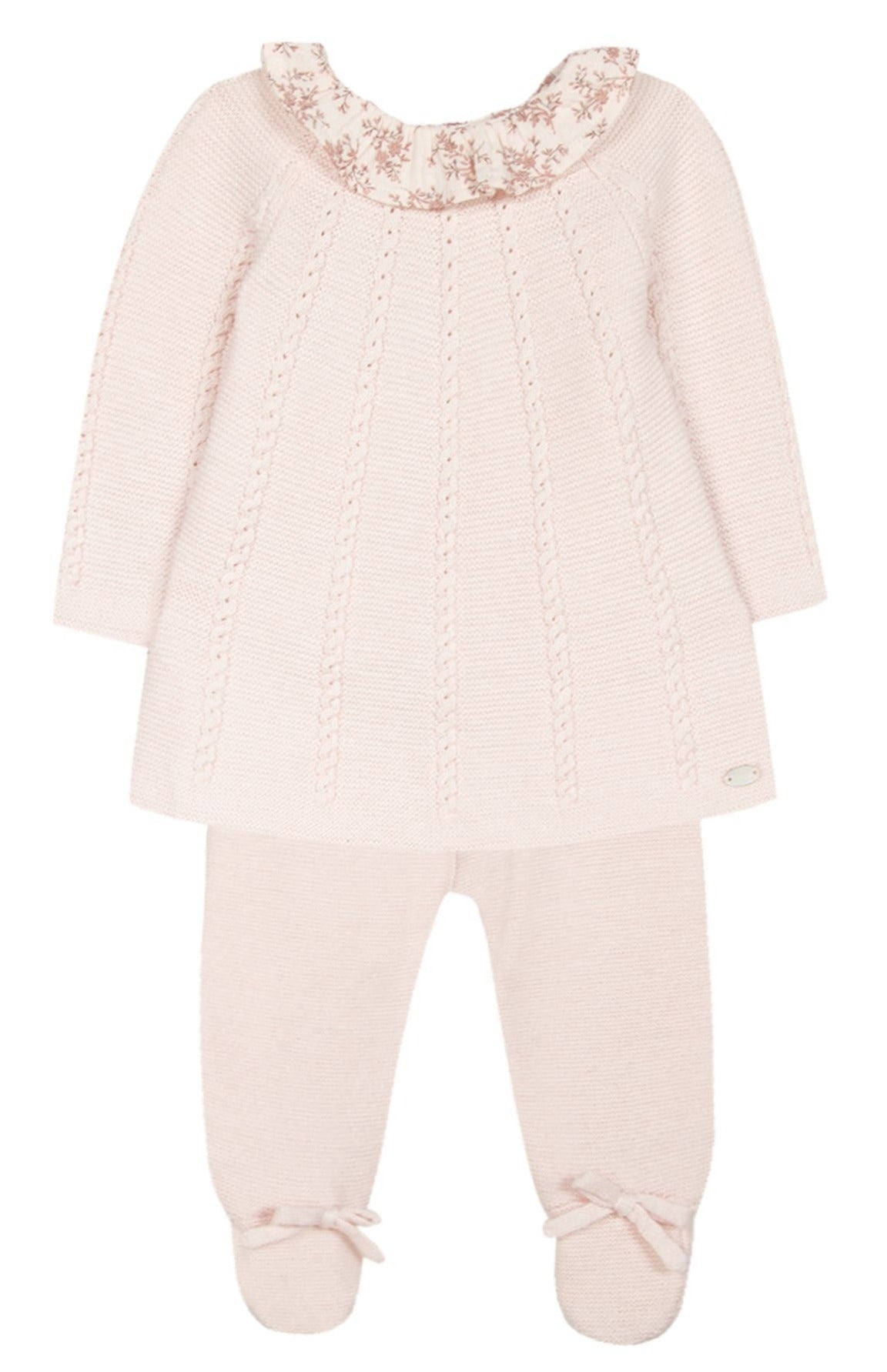 Tartine et Chocolat Baby Girl Pleated Outfit Set