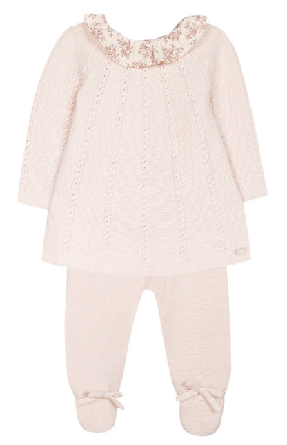 Tartine et Chocolat Baby Girl Pleated Outfit Set