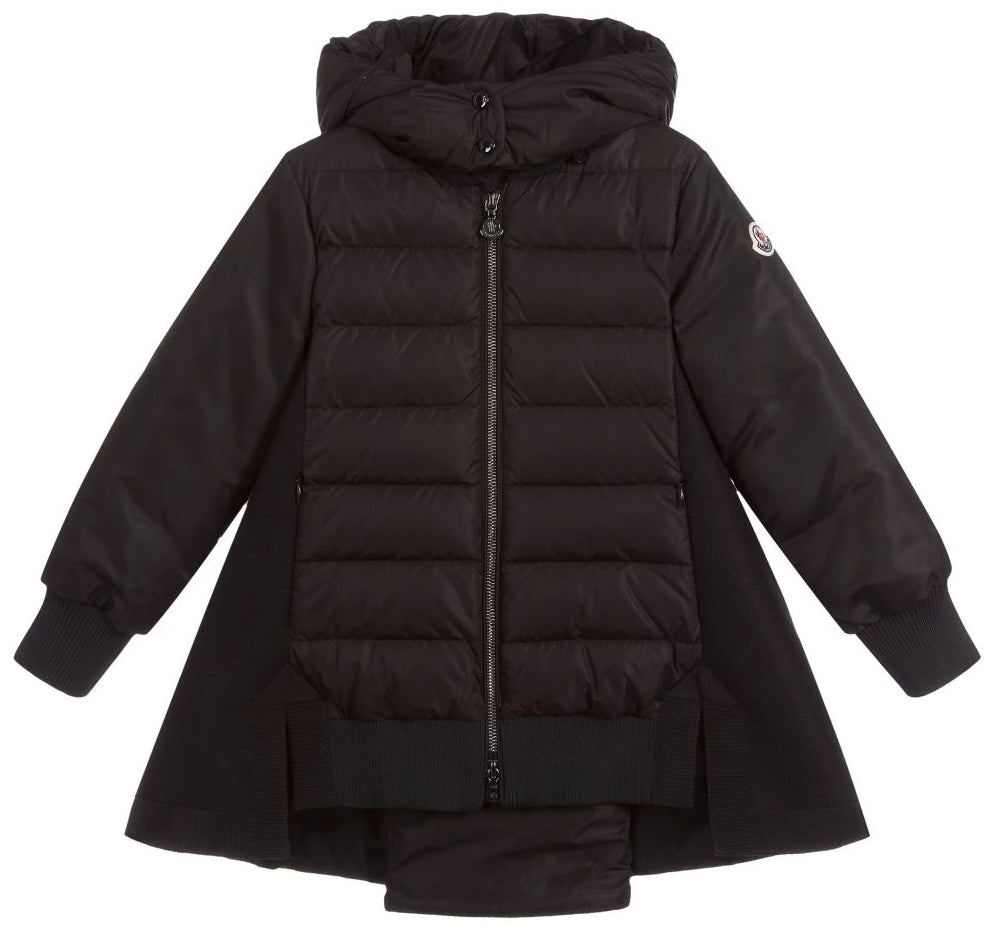 Moncler 499468 Longet Woven Back Coat