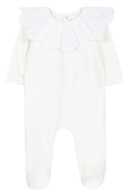 Tartine et Chocolat Baby Girl Ruffle Footie