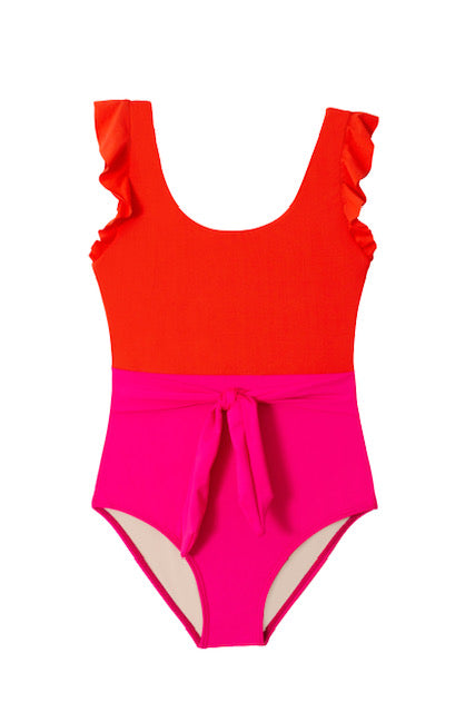 PilyQ Belted Knot One Piece Swimsuit