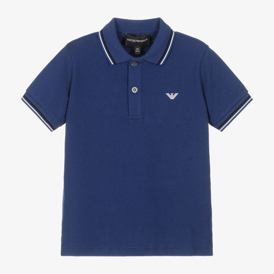 Armani Junior Boys Short Sleeve Polo Shirt