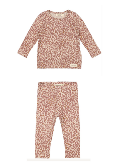 MarMar 2 Pc LS Leopard Top & Legging Set