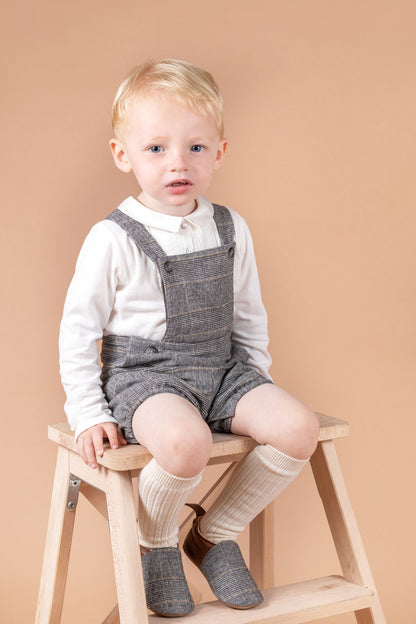 Tartine et Chocolat Baby Boys Plaid Overalls