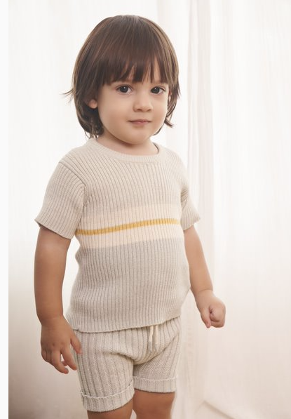 Tun Tun Baby George Top &  Knitted Shorts 2Pc Set