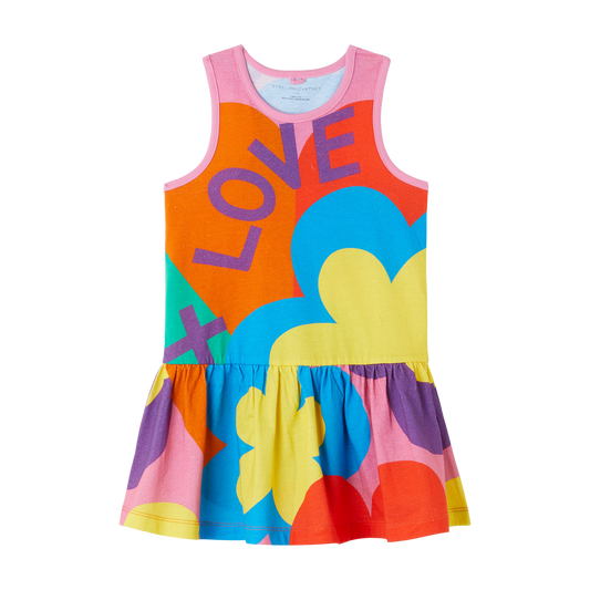 Stella McCartney Sleeveless Graphic Love Text Dress