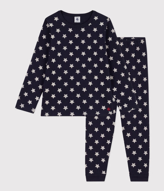 Petit Bateau LS Star Print Loungewear Set