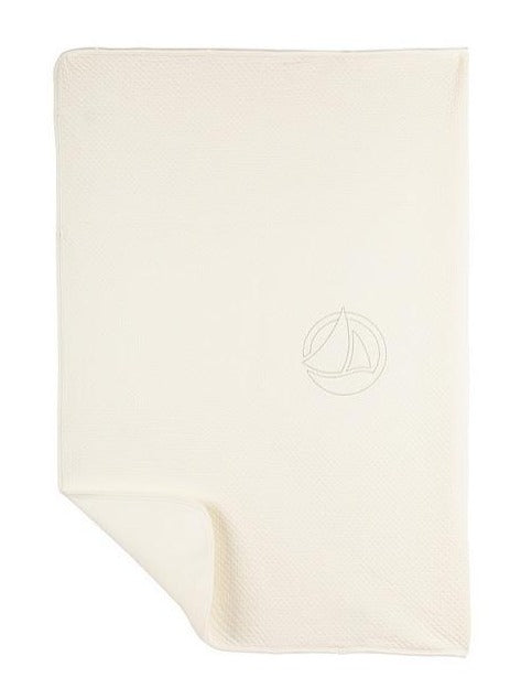 Petit Bateau Quilted Boat Logo Blanket