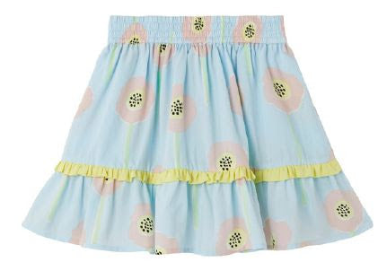 Stella McCartney Flowers Skirt w/ Contrast Frills