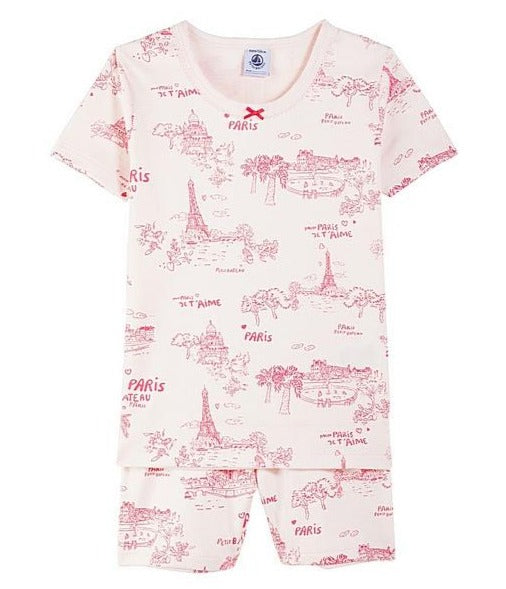 Petit Bateau Parisian Pajama Short Set