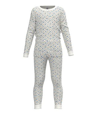 Petit Bateau LS Floral Print Loungewear Set