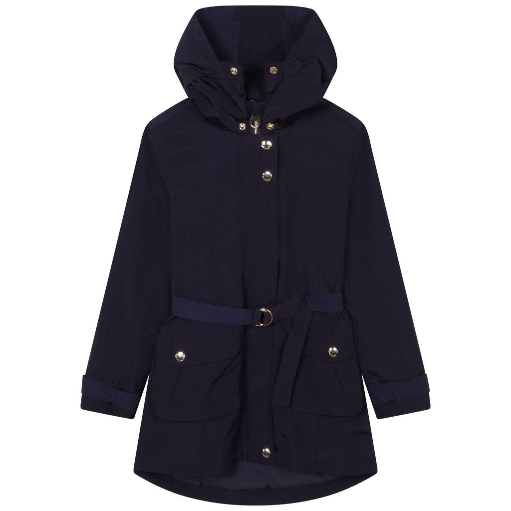 Chloe LS Hooded Windbreaker w/ Belt