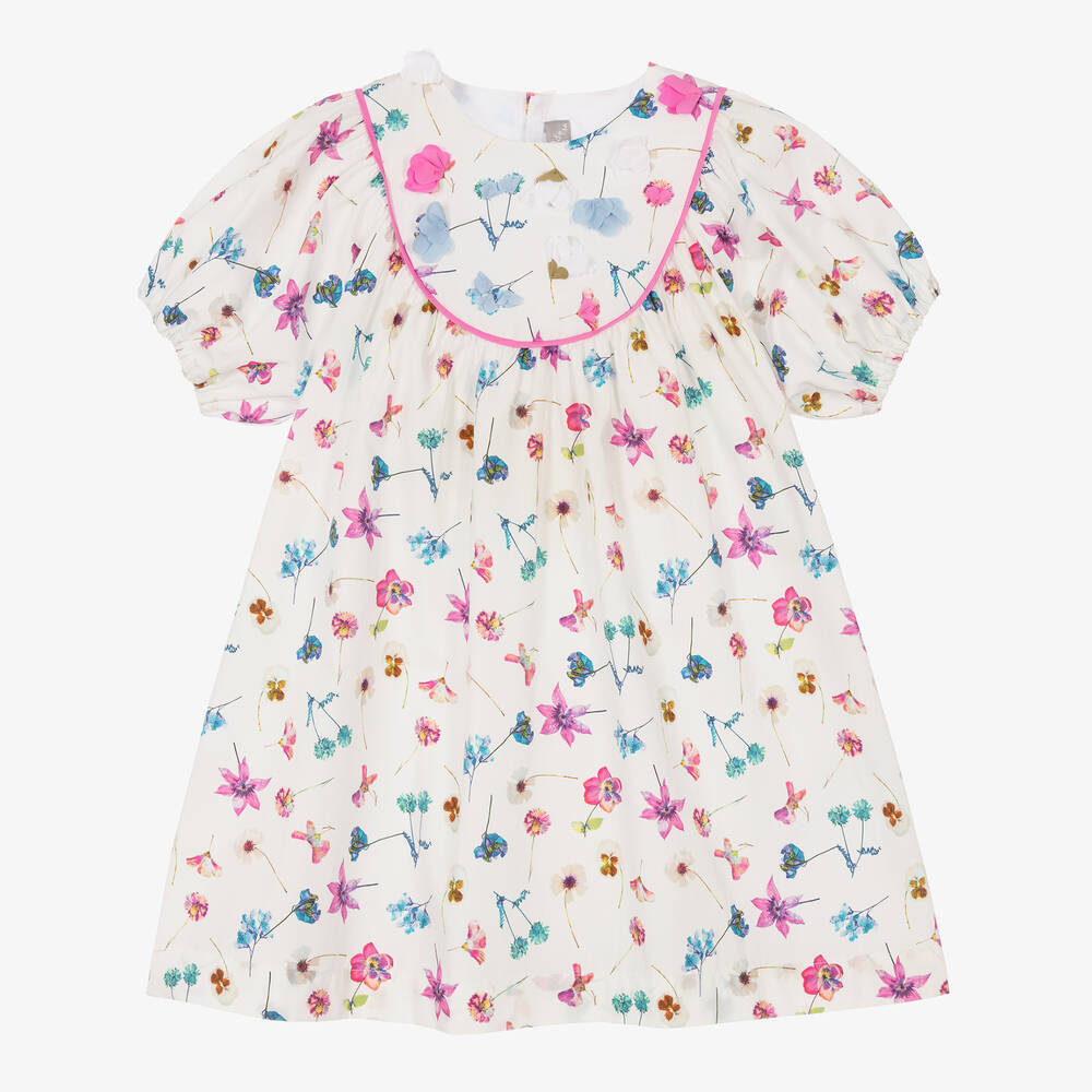 Il Gufo SS Bright Flowery Print Dress