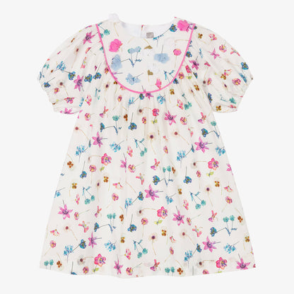 Il Gufo SS Bright Flowery Print Dress