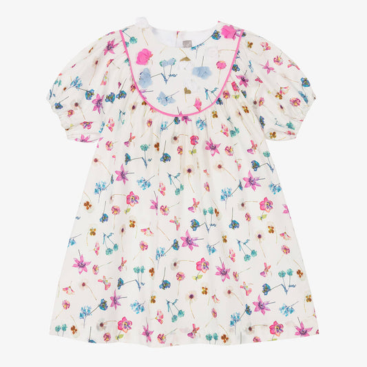 Il Gufo SS Bright Flowery Print Dress