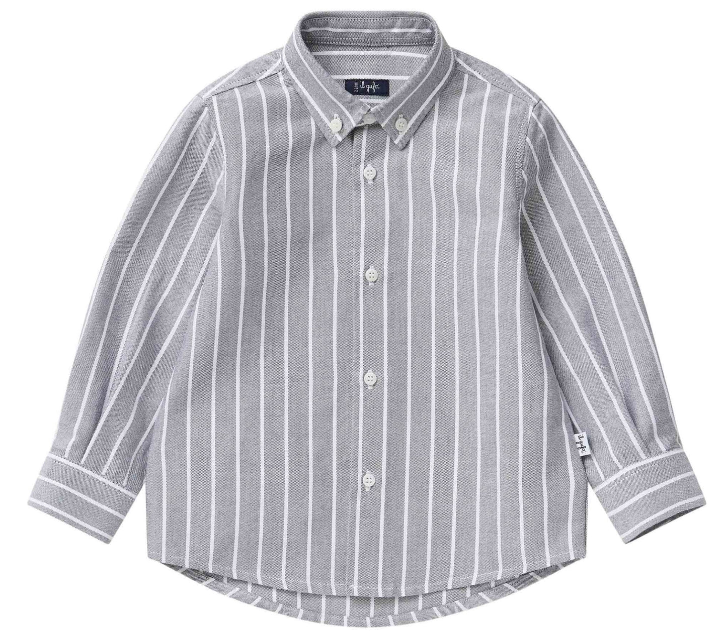 Il Gufo CL154 Cut and Sew Striped Oxford