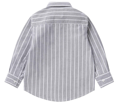 Il Gufo CL154 Cut and Sew Striped Oxford